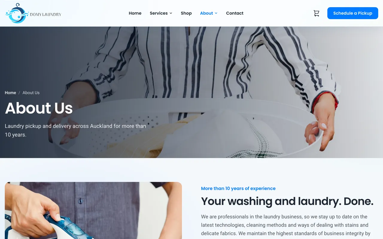 DoMyLaundry about page