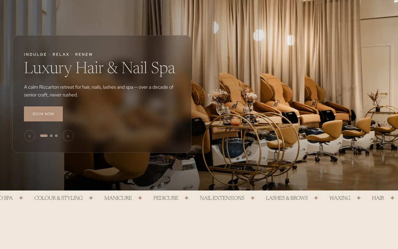 Ric Lounge — Web Design case study by Merlin Wise